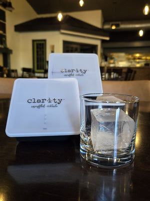 Silicone Clarity Cocktail King Cube Ice Tray